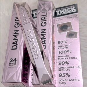 Too Faced Damn Girl 24 Hour Mascara Full Size NIB